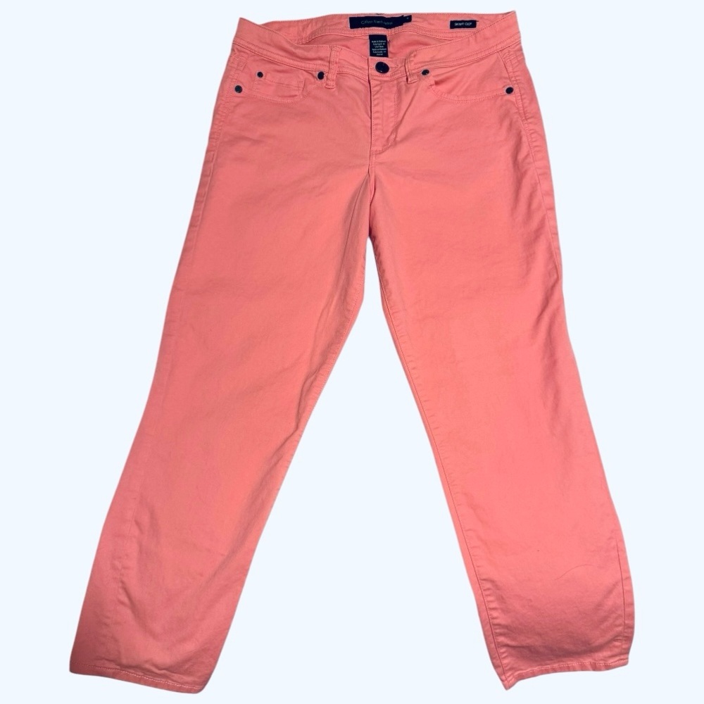 Calvin Klein Jeans Bubblegum Barbie Pink Straight Leg Jeans 10 EUC